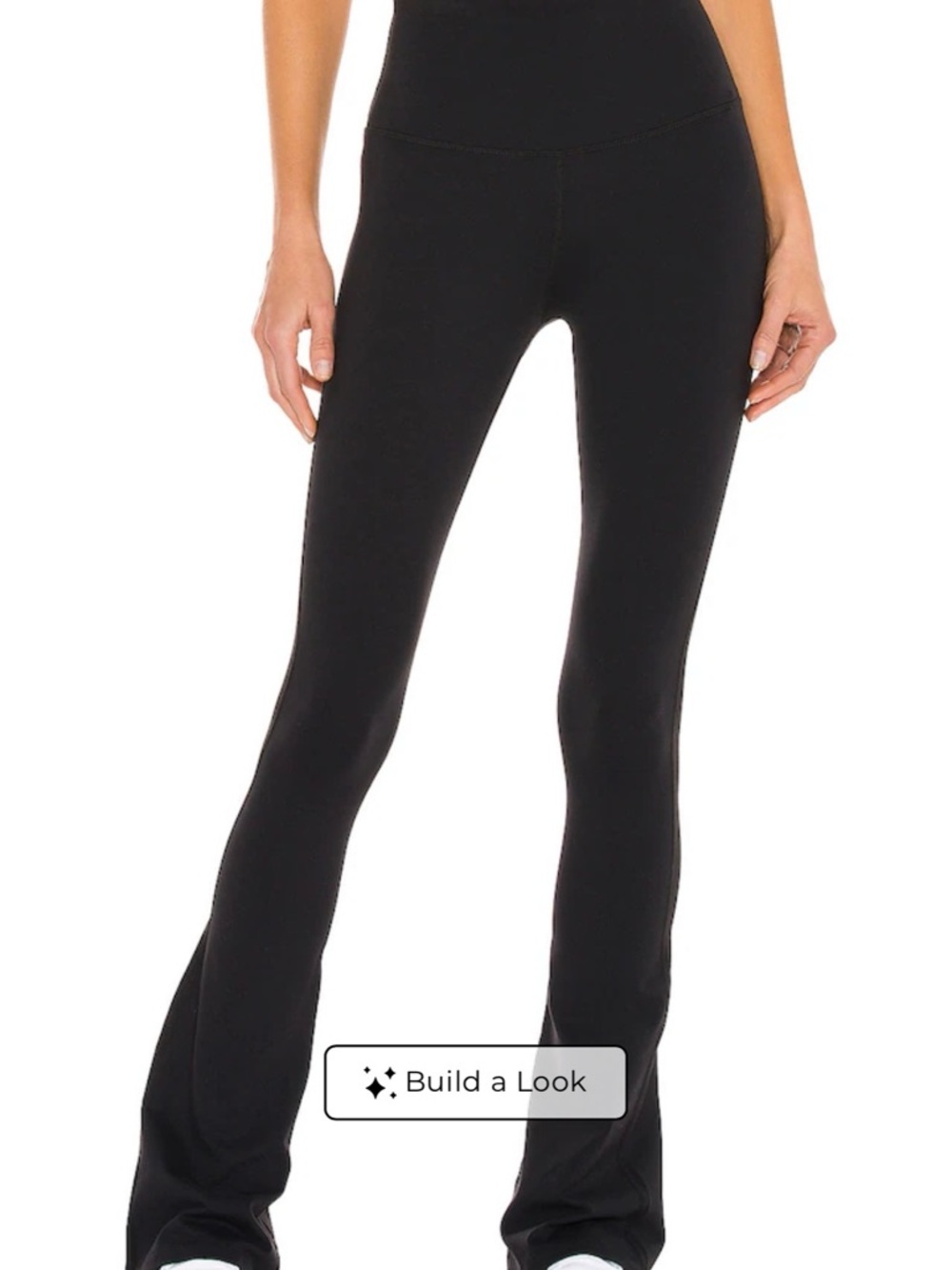 Splits59 Black Flared Leggings with High Waist